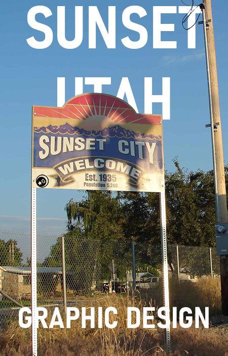 Sunset Utah graphic design