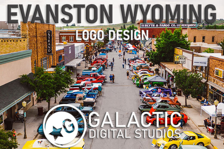 Evanston Wyoming logo design